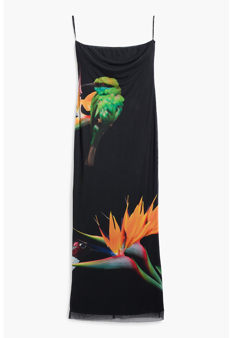 Rochie de plaja cu design floral