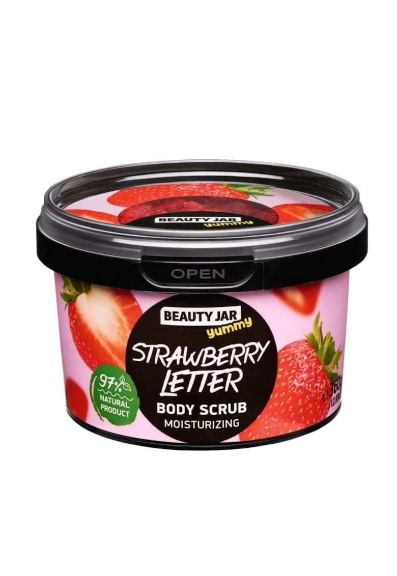 Scrub pentru corp hidratant Yummy Strawberry Letter - 360 g