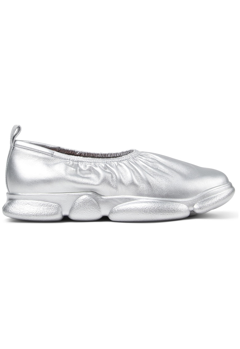 Pantofi sport slip-on de piele Karst 1463 - Gri deschis