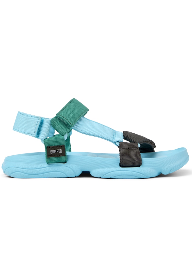 Sandale cu model colorblock si inchidere velcro Karst