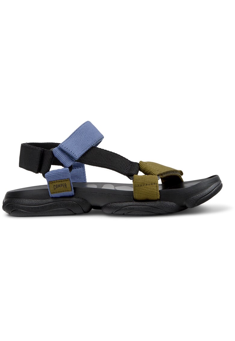 Sandale cu model colorblock si inchidere velcro Karst