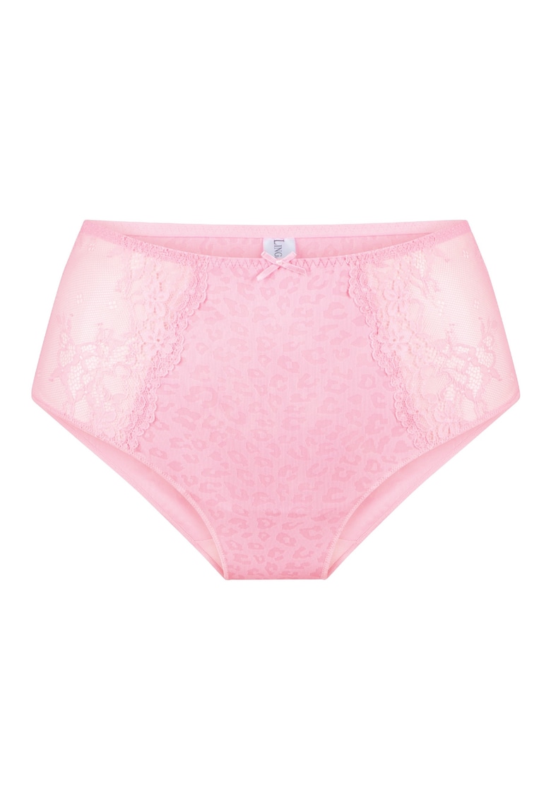 Chiloti cu talie inalta si insertii de dantela