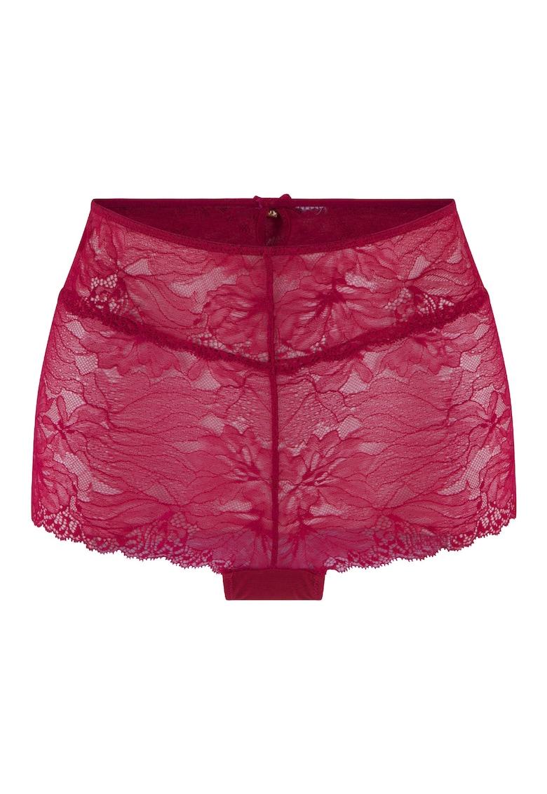 Chiloti hipster de dantela cu talie inalta