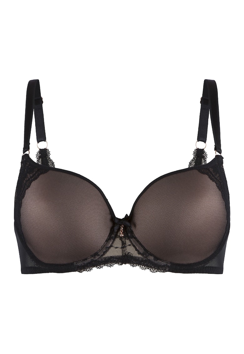 Sutien uni-fit cu push-up - Negru