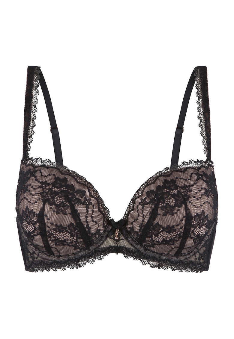 Sutien push-up cu insertii de dantela