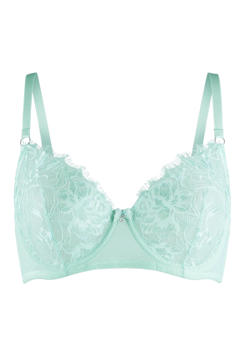 Sutien clasci de dantela - Albastru