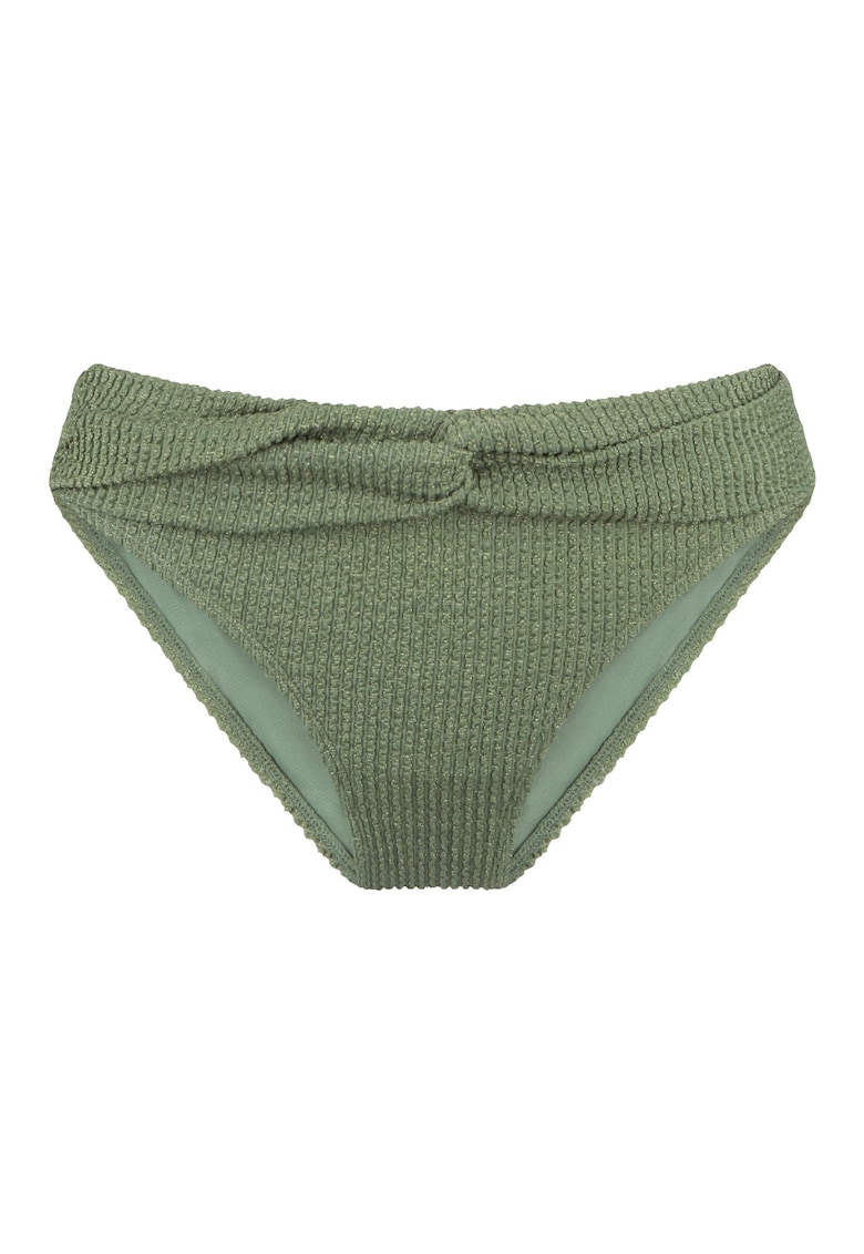 Slip cu detaliu rasucit - Verde inchis