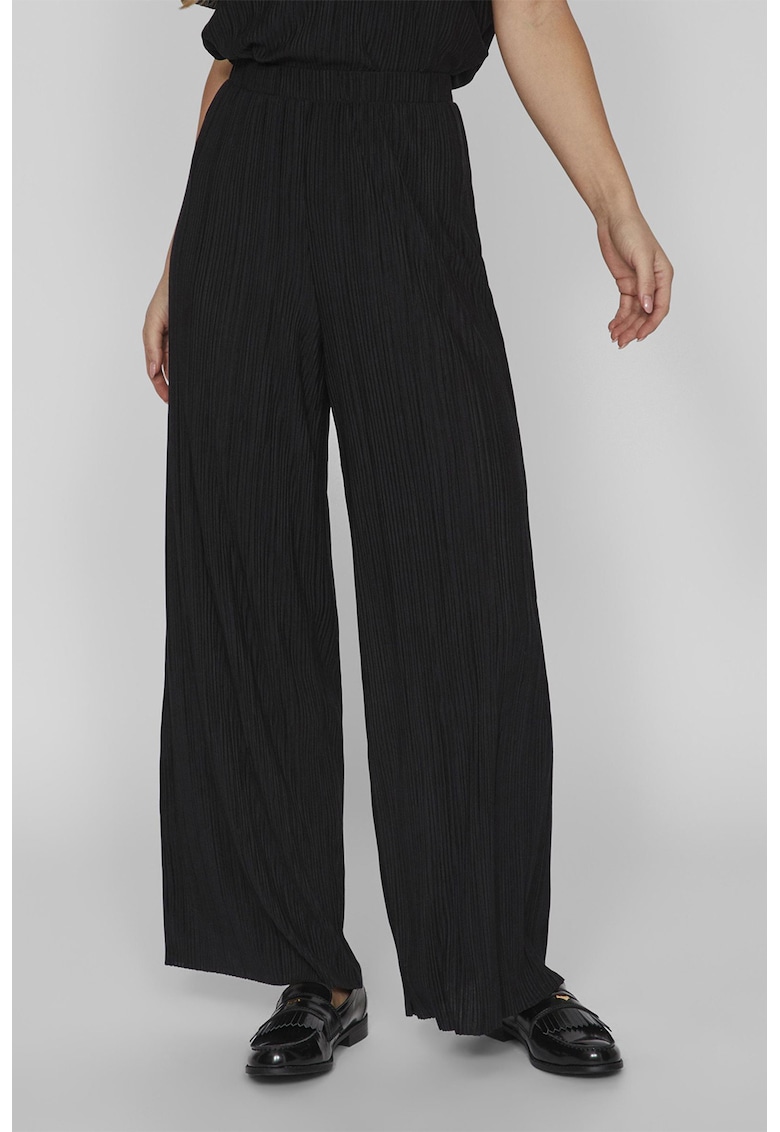 Pantaloni uni cu croiala ampla