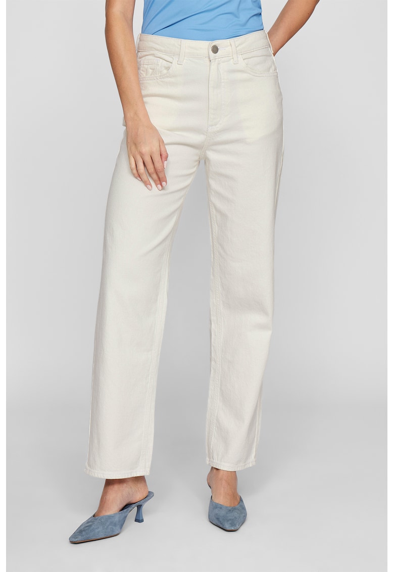 Blugi drepti cu design 5 buzunare