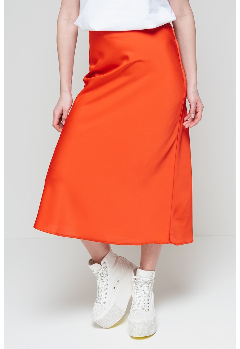 Fusta midi din satin Ellette Fusta midi din satin Ellette