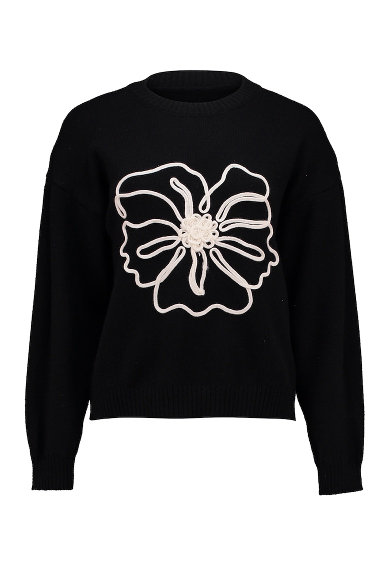 Bluza de trening cu aplicatie florala