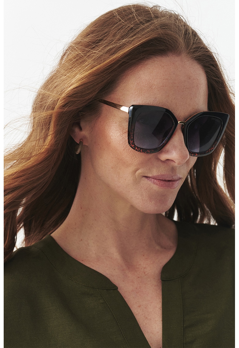 Ochelari de soare cat-eye - Auriu/Negru