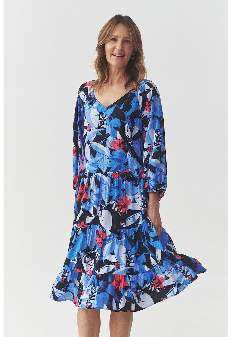 Rochie stratificata cu decolteu in V Rochie stratificata cu decolteu in V