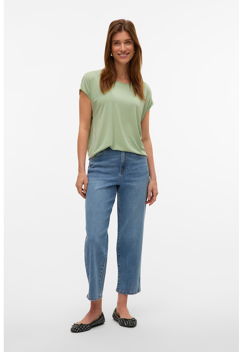 Tricou cu decolteu barcuta Ava