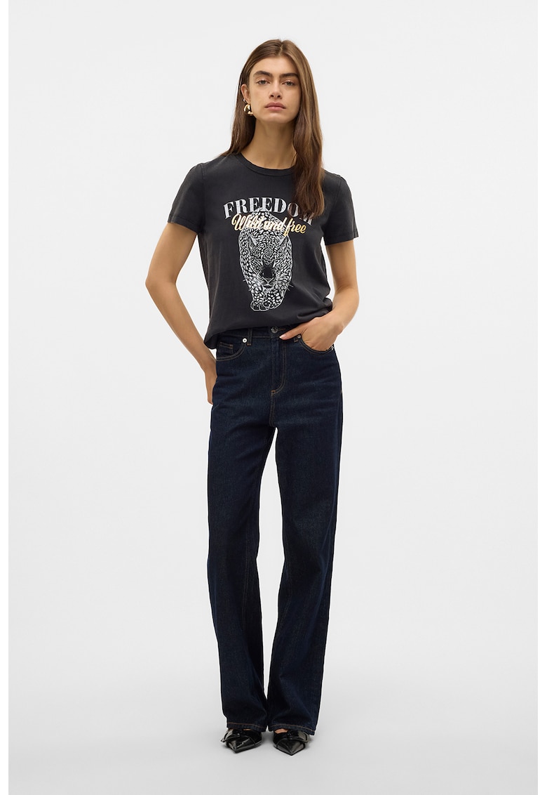 Tricou de bumbac organic cu imprimeu