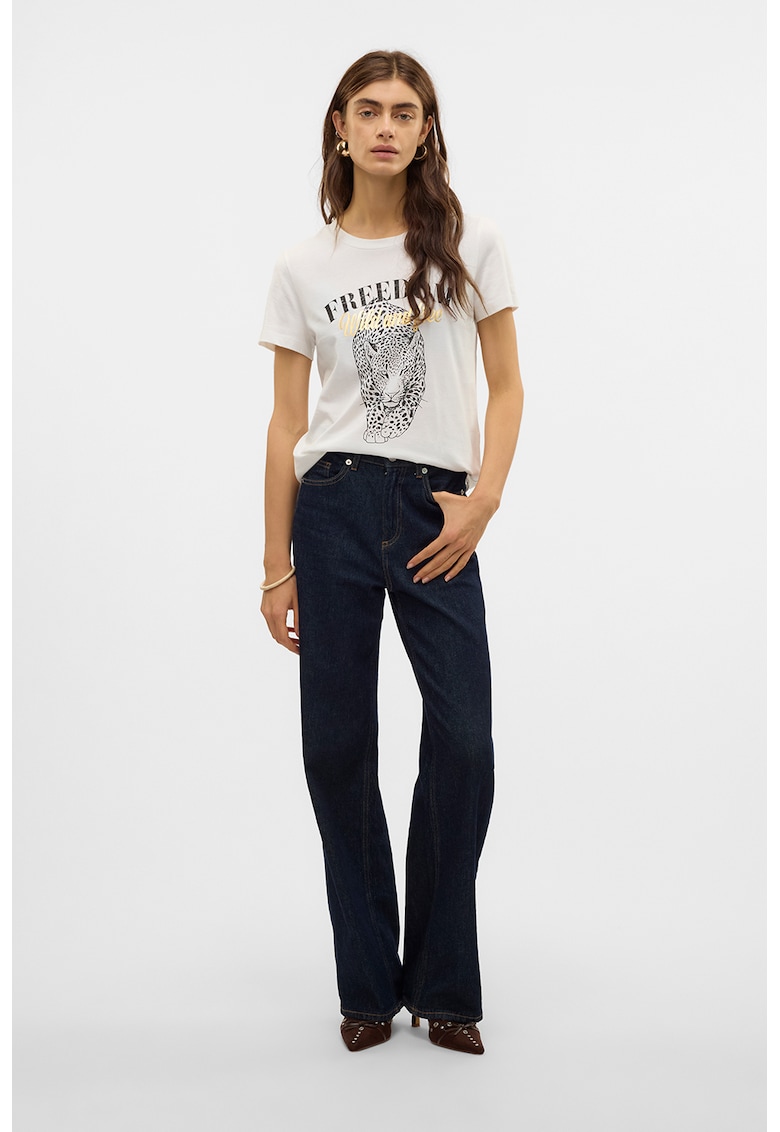 Tricou de bumbac organic cu imprimeu