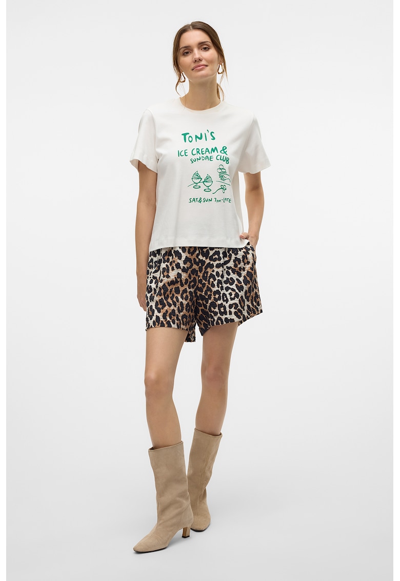 Tricou de bumbac organic cu imprimeu