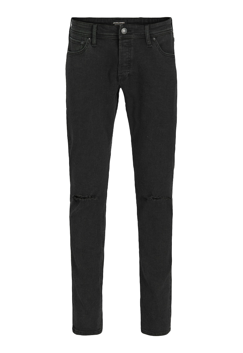 Blugi skinny cu aspect deteriorat