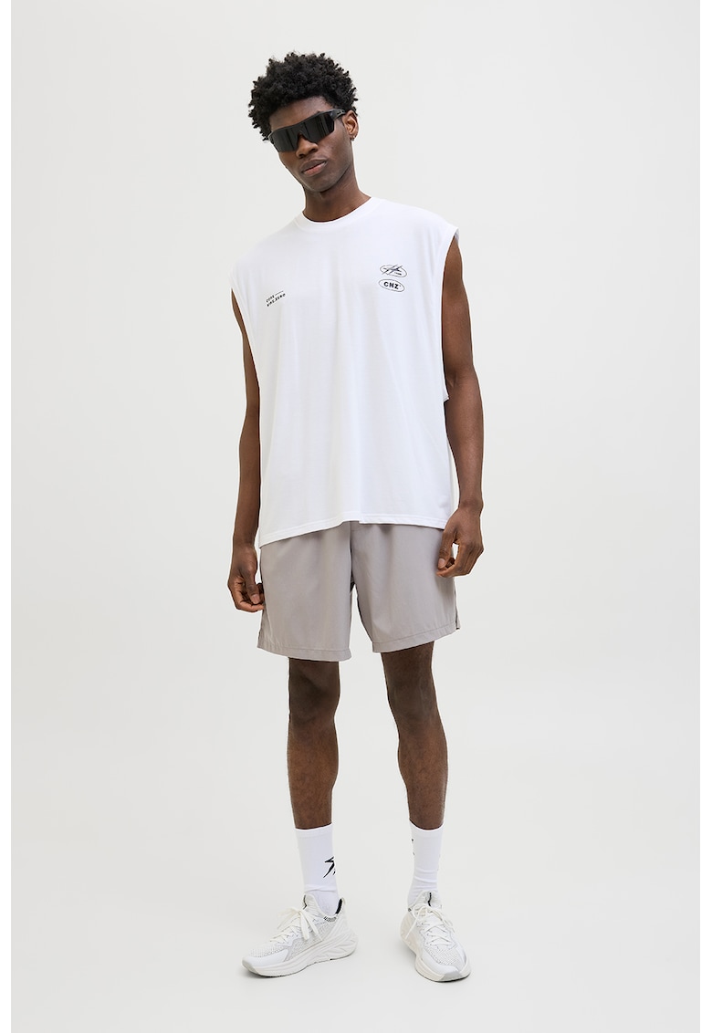 Pantaloni scurti cu talie ajustabila si buzunare laterale