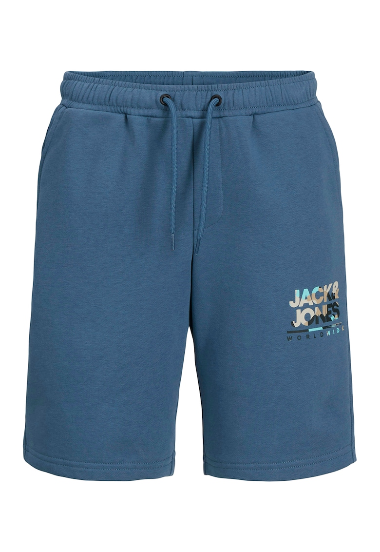 Pantaloni scurti din amestec de bumbac cu logo