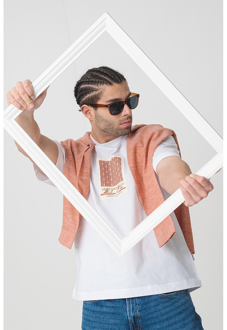 Tricou lejer cu imprimeu grafic