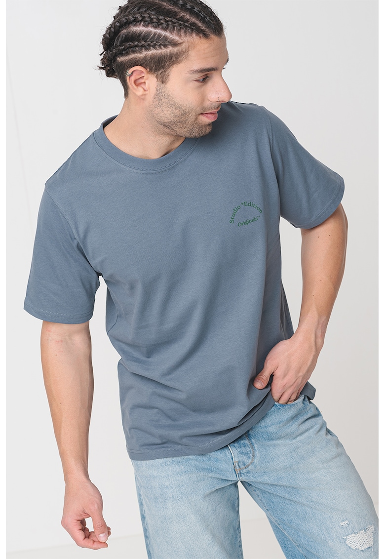 Tricou de bumbac cu imprimeu pe partea din spate