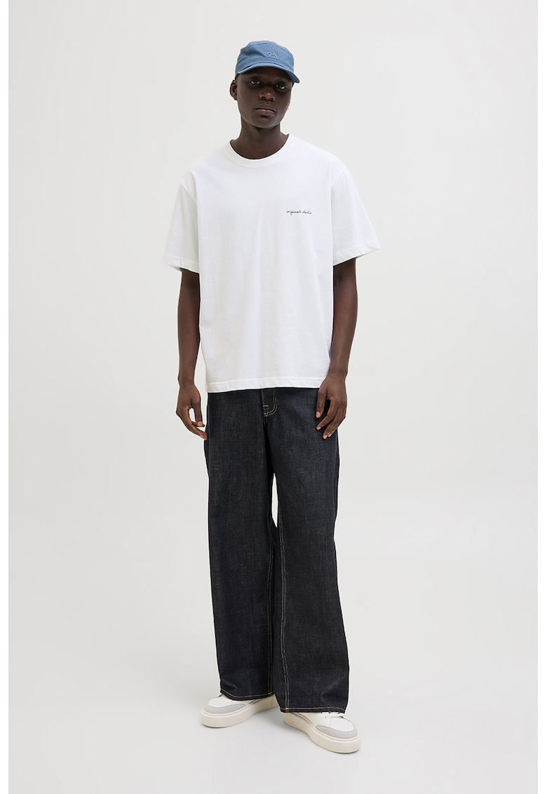 Tricou supradimensionat cu imprimeu grafic pe spate