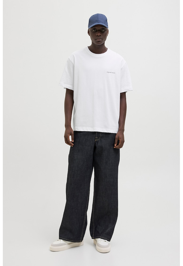 Tricou supradimensionat cu imprimeu grafic pe spate