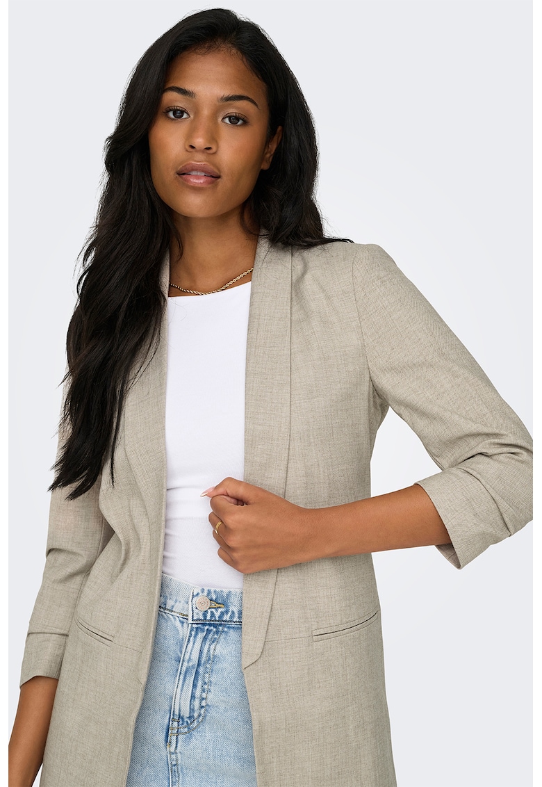 Sacou cu maneci 3/4 - fara inchidere - Maro nisip