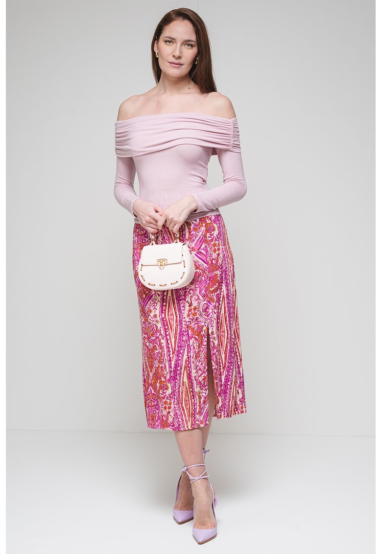 Bluza cu decolteu pe umeri