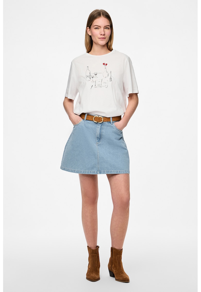 Tricou supradimensionat de bumbac organic