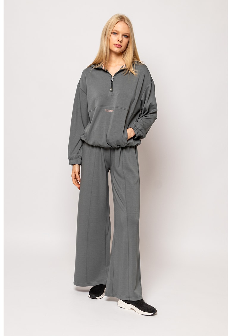 Pantaloni din amestec de modal cu croiala ampla