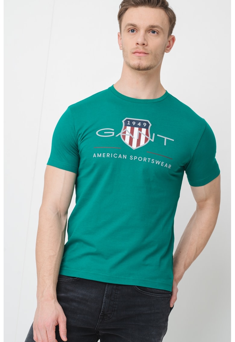 Tricou din bumbac cu model logo