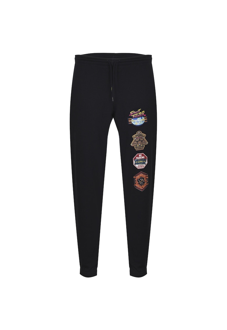 Pantaloni Sportivi Masculini JOGGER RBK Negru - 100% Bumbac - Negru
