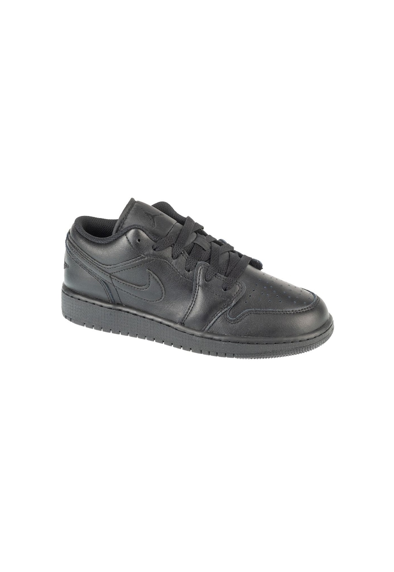 Pantofi sport copii Air Jordan 1 Low Gs - piele naturala - negru