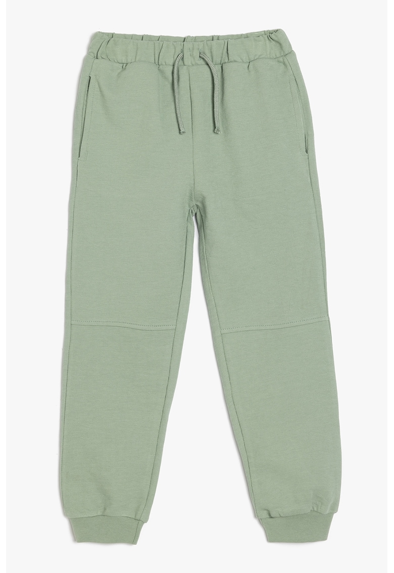 Pantaloni de trening din bumbac cu snur in talie