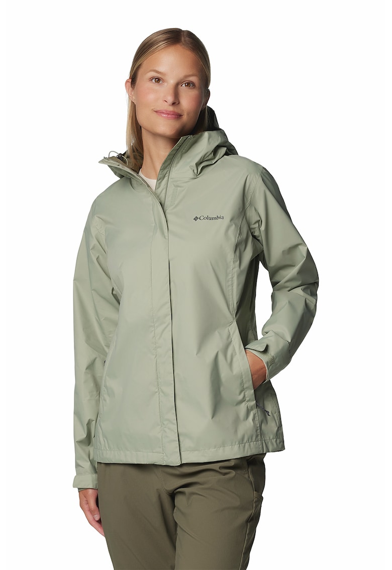 Jacheta impermeabila pentru drumetii Arcadia II - Verde fistic