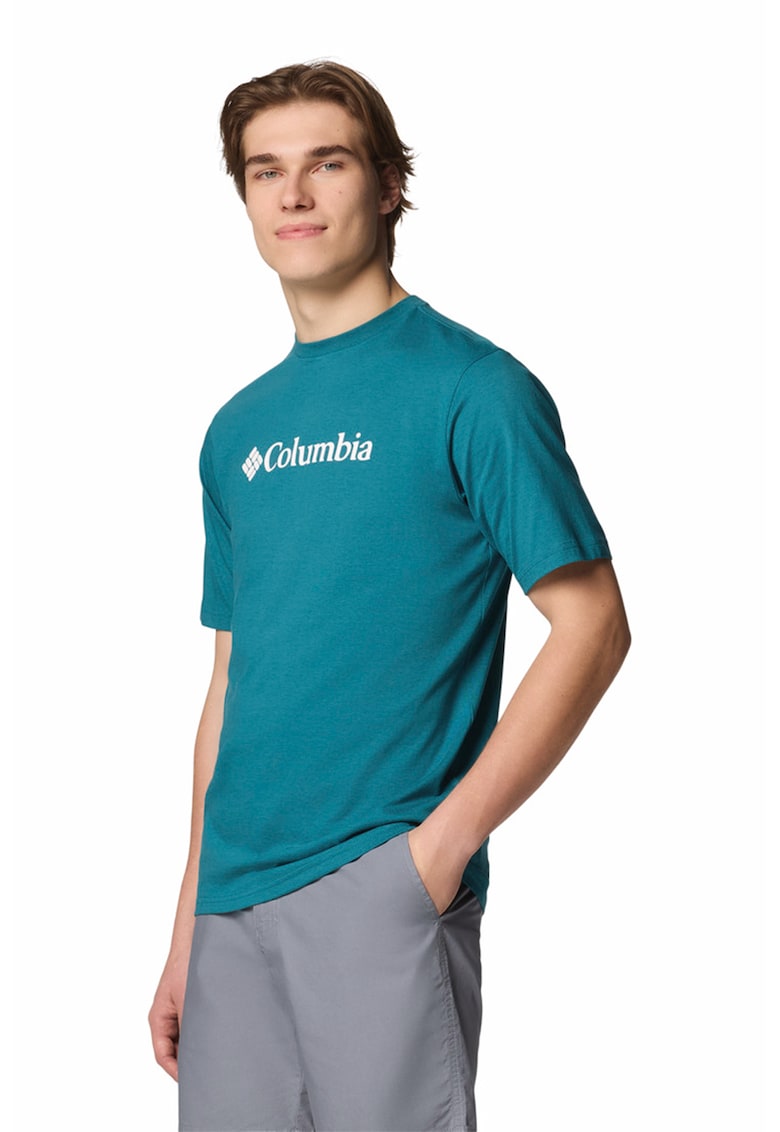 Tricou din bumbac cu decolteu la baza gatului CSC