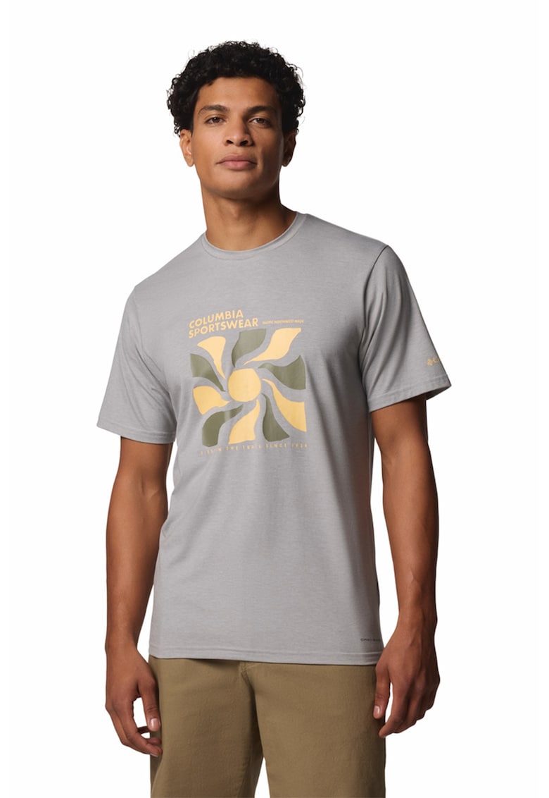 Tricou cu imprimeu logo - pentru trekking si drumetii Sun Trek