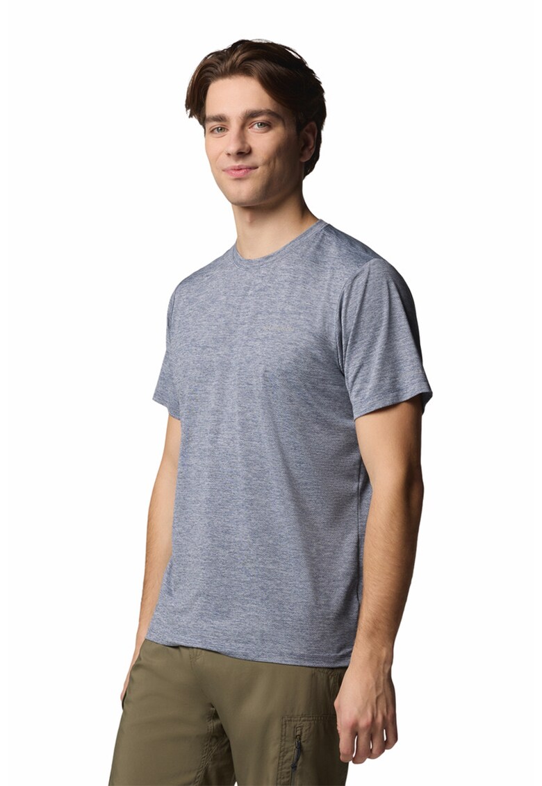 Tricou pentru trekking Tech Trail Utility - Albastru melange