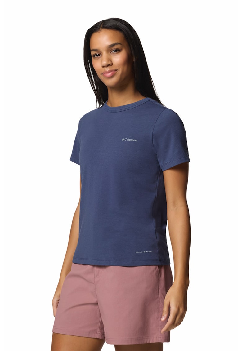 Tricou din amestec de bumbac pentru trekking Sun Trek