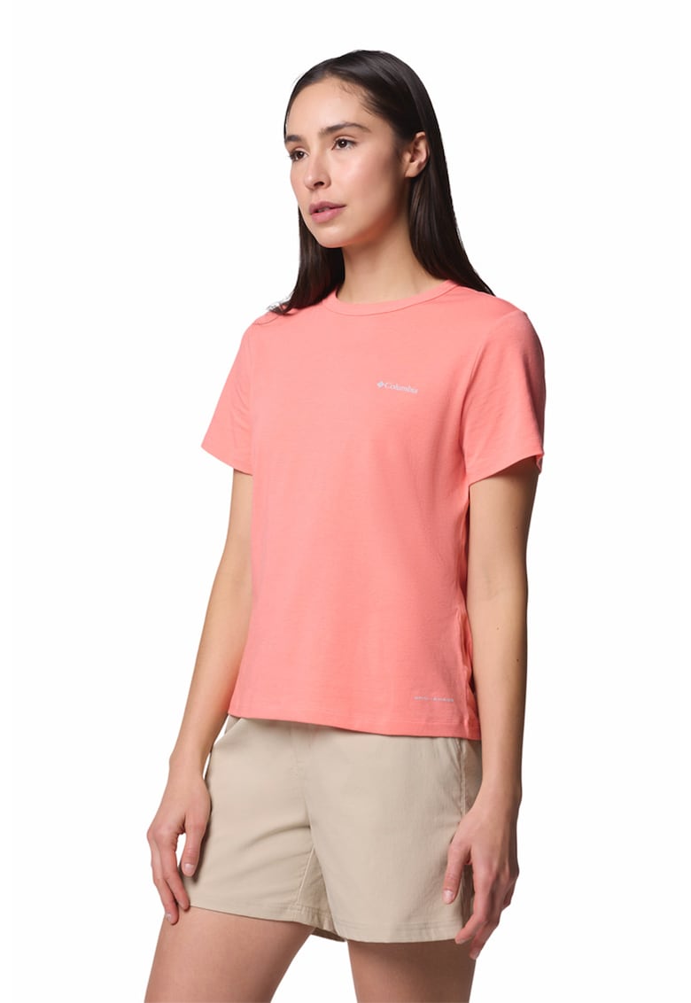Columbia Tricou din amestec de bumbac pentru trekking Sun Trek - Roz somon