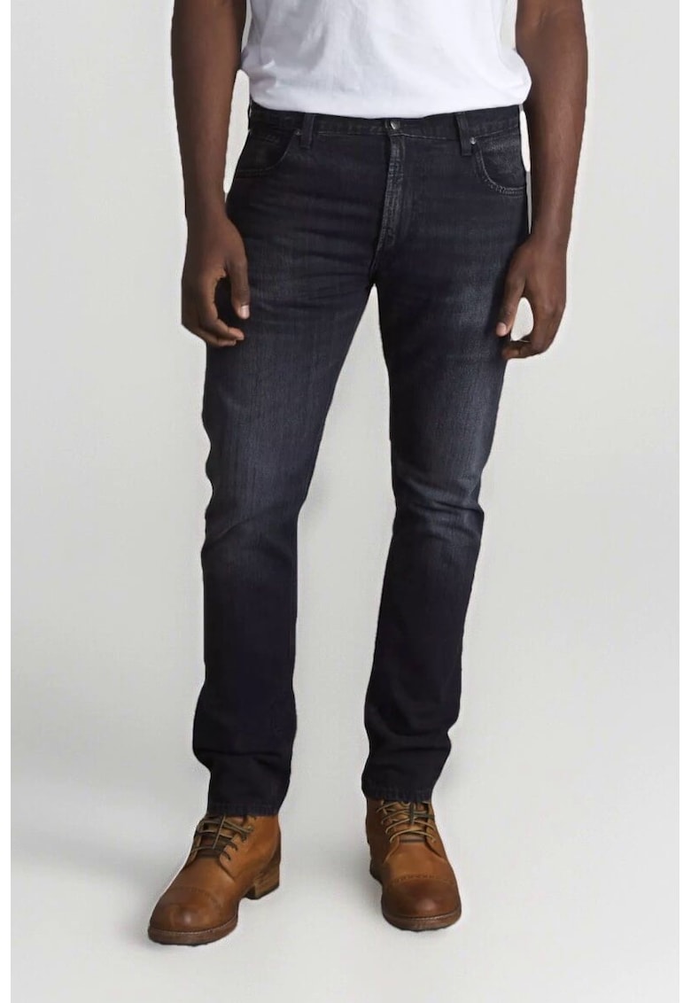 Rider - Blugi slim fit cu talie medie - Negru