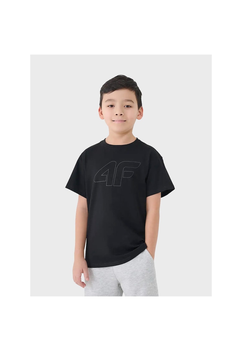 Tricou copii TTSHM2331 - sport - culoare neagra - material respirabil