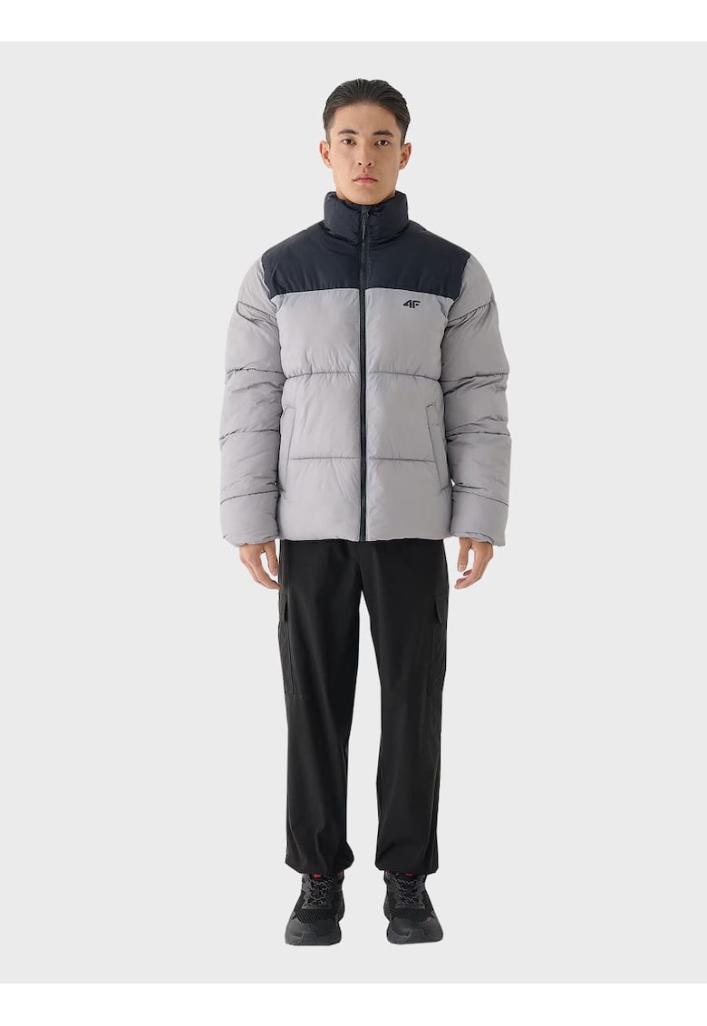 Jacheta barbati umplutura sintetica - impermeabila - gri - poliester