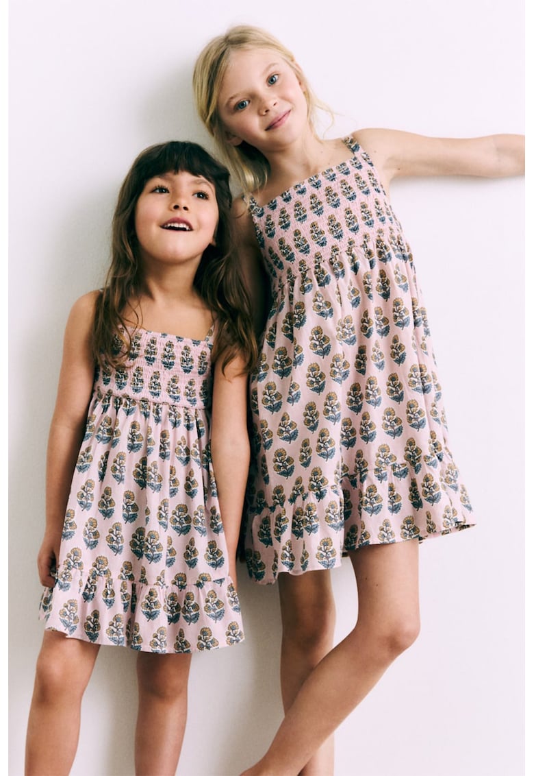 Camasa de noapte din bumbac cu model floral