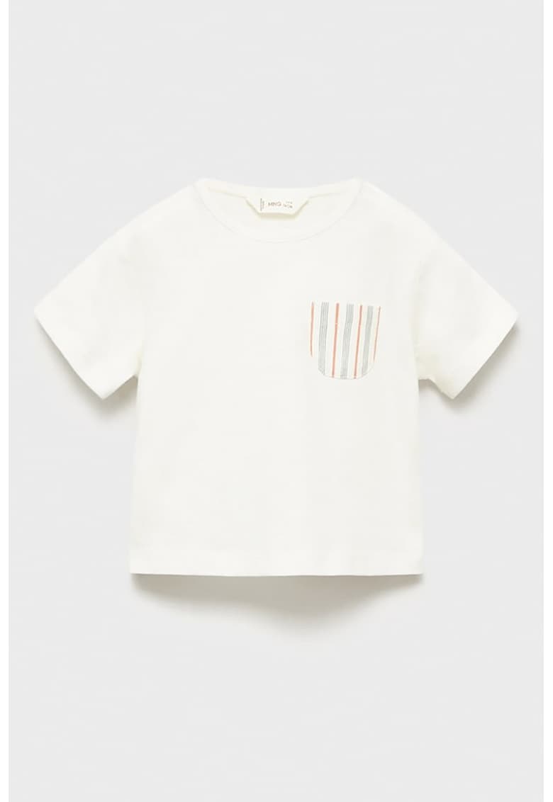Tricou din bumbac cu buzunar pe piept