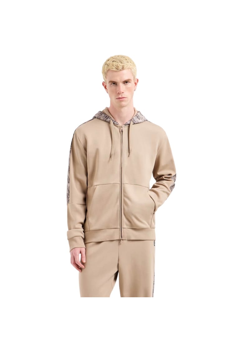 Hanorac EA7 Train Logo Series Print Hood 40669