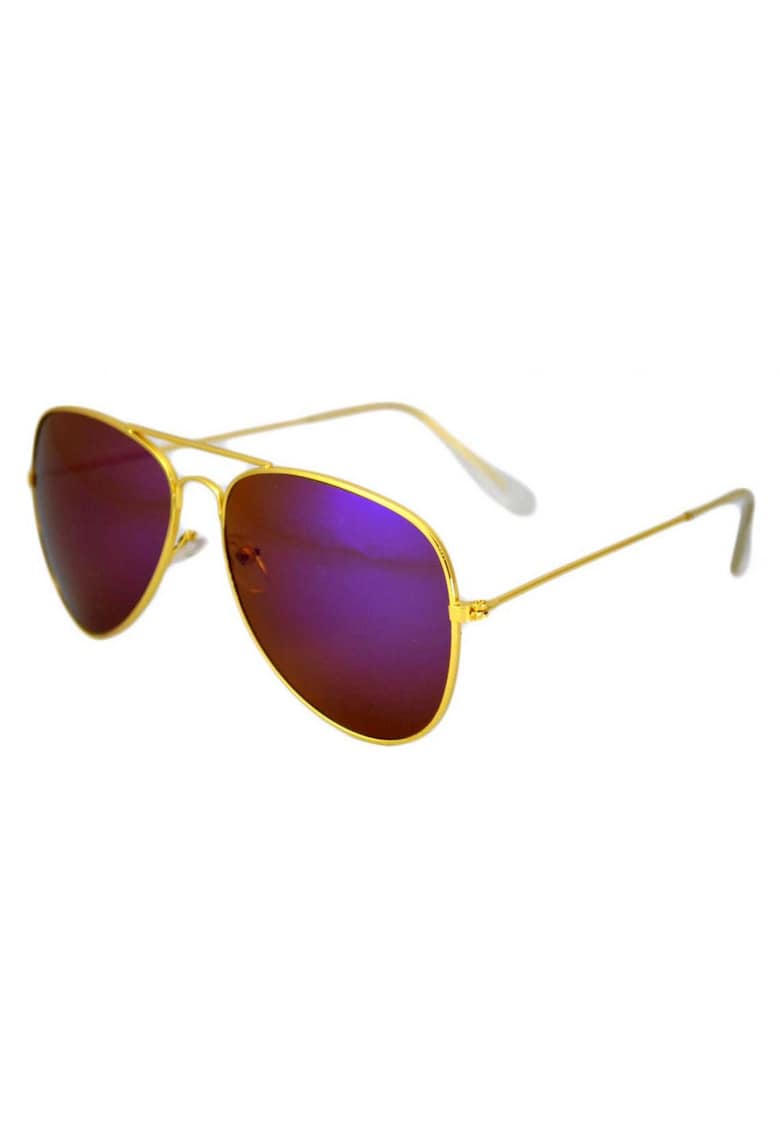 Ochelari de soare Aviator Albastru reflexii - Auriu-