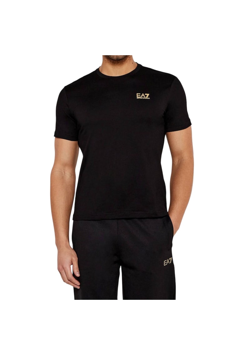 Tricou EA7 Train Logo Series 40725 - Auriu/Negru